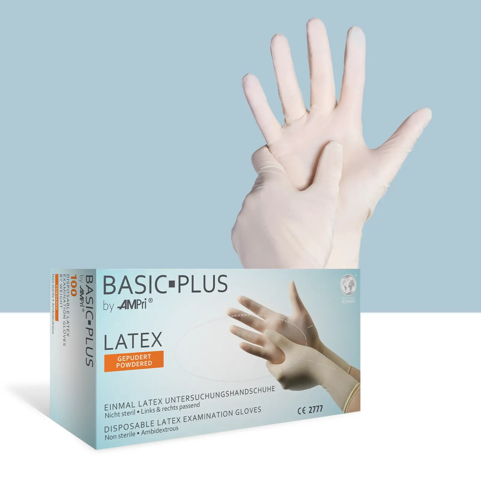 01012-XL Rukavice Basic Plus latex SP 100/1 XL