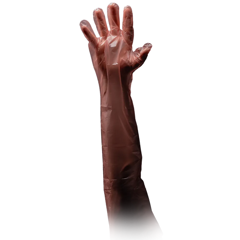 01080-L-90 Rukavice PE veterinarske orange