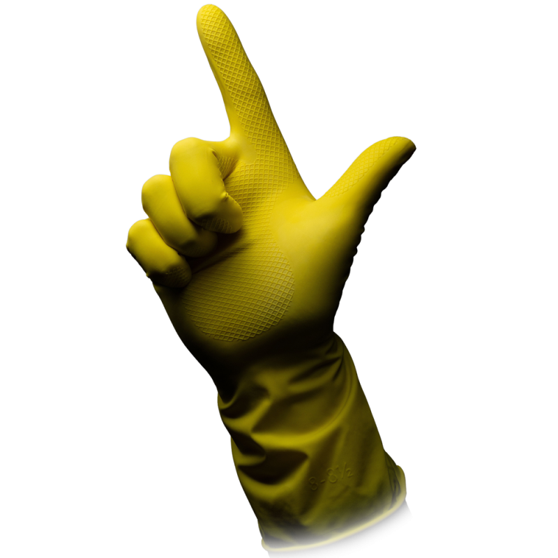 01152-XL Rukavice Clean Comfort latex žute XL