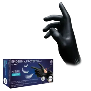 01167-XS Rukavice Epiderm Black nitril 100/1 XS