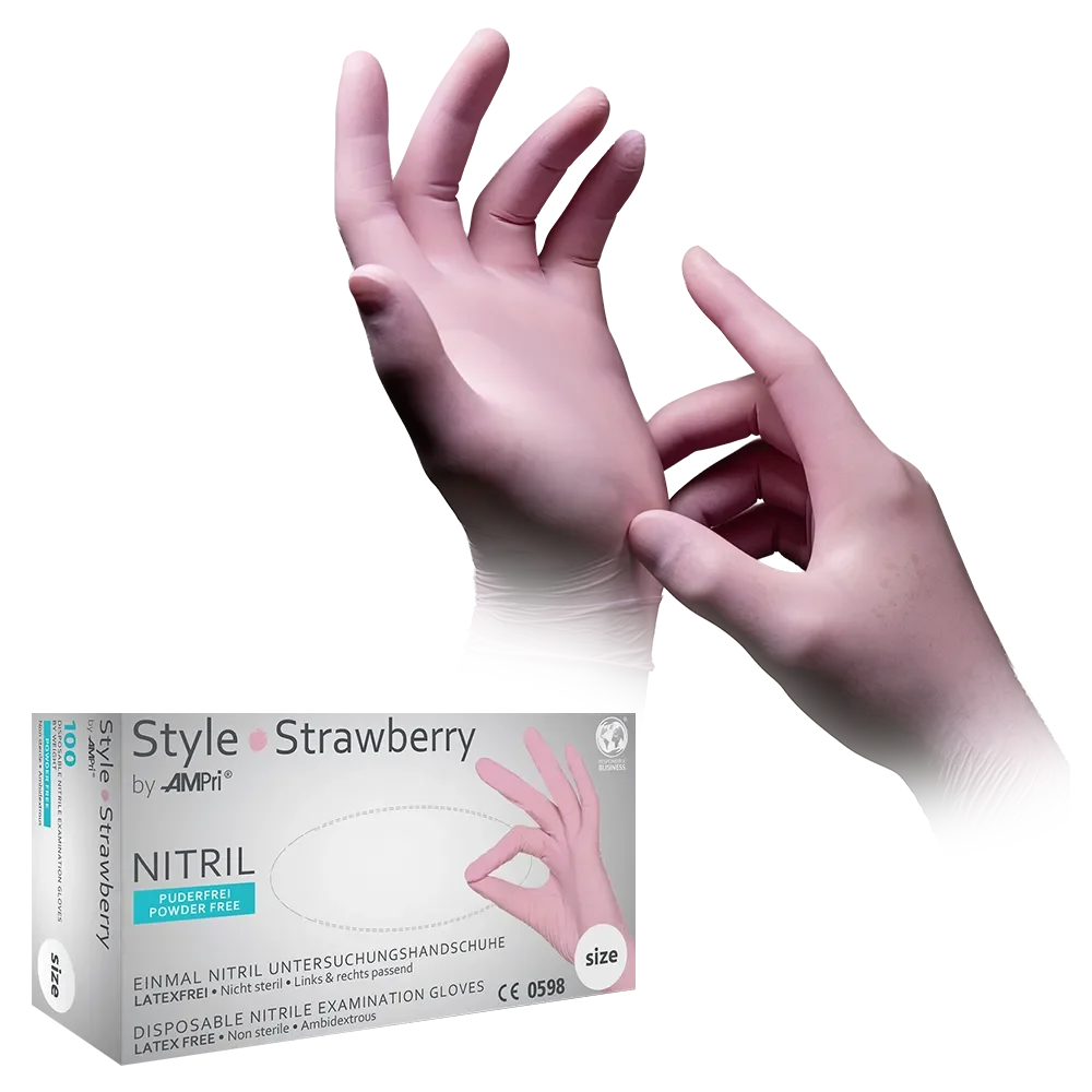 01185-XS Rukavice Style Strawberry nitril 100/1 XS