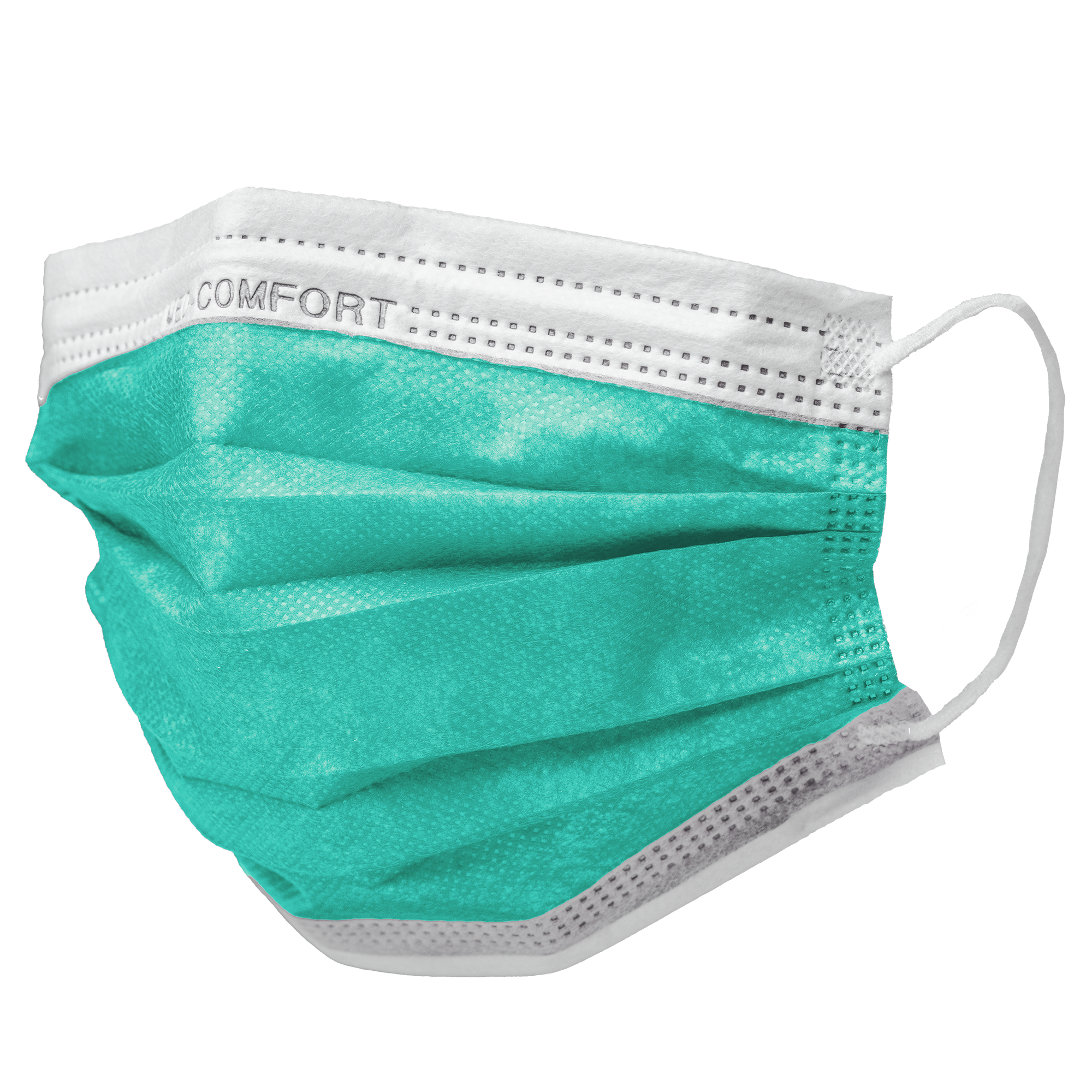 02201-G Maska Med Comfort  3-slojna  50/1 zelena