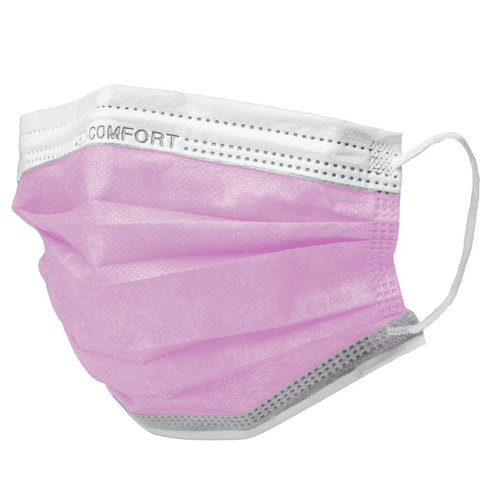 02201-P Maska Med Comfort  zaštitna  50/1 roza