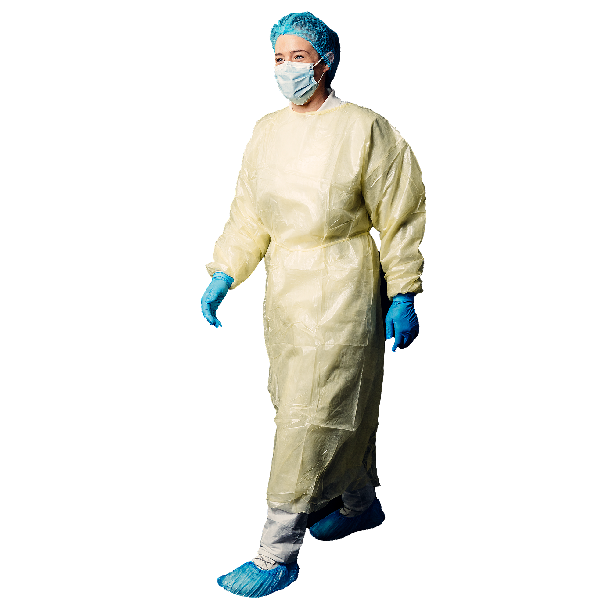 05561-1-Y Mantil za posjet flis žuti L/XL