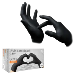 14-028-XS Rukavice Style Black latex 100/1 XS