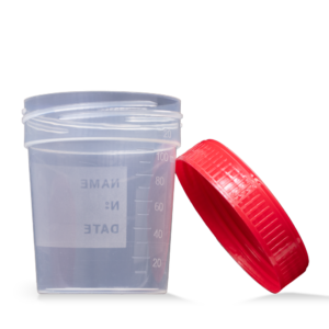 L-09184-S Čaša urinska sterilna s crvenim poklopcem 200/1