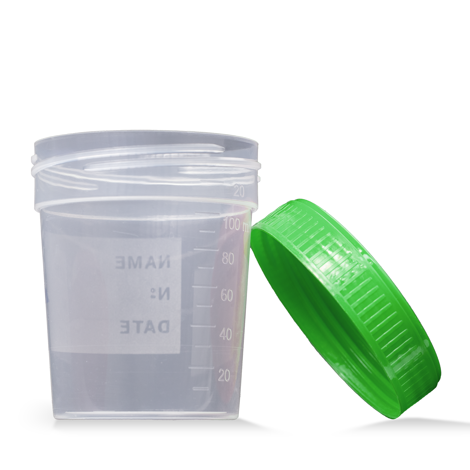 L-09184 MC Posuda za urin 100 mL sa zelenim zatvaračem