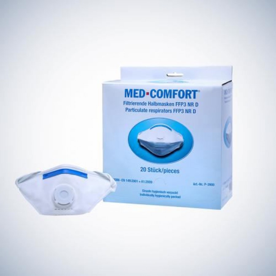 P-3900 Maska Med Comfort FFP3 el.vez.